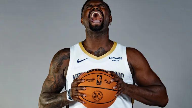 Pelicans' slimmed-down Zion Williamson shows off his new athleticism on crazy dunk