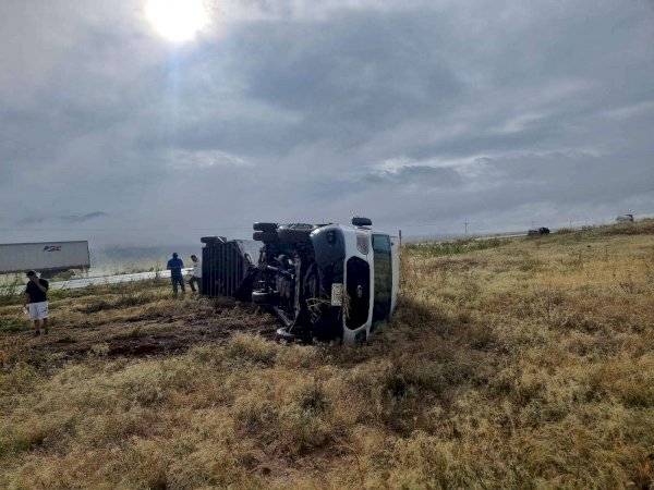 Se accidenta en la carretera a Juárez el Conjunto 4 Norte