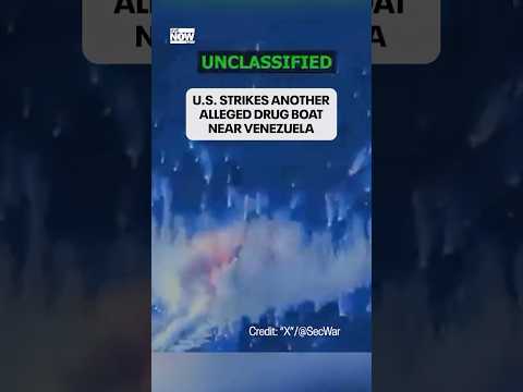 WATCH: US strikes another alleged drug boat near Venezuela, killing 4 "narco