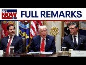 President Trump holds cabinet meeting after Israel and Hamas agree to first phase of peace plan