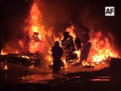 Choque e incendio de dos tráileres en la autopista Manzanillo–Colima; habilitan un carril provisional