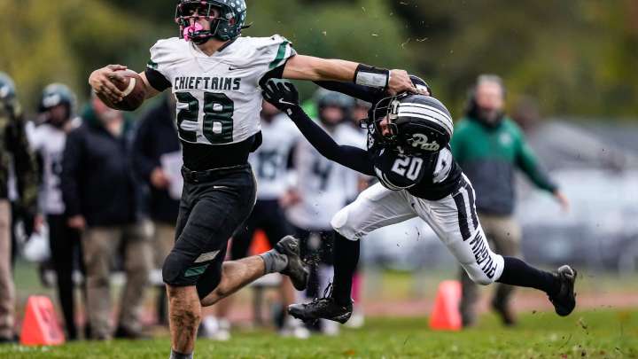 Photos of Ponaganset vs. Pilgrim football on Thursday October 30 2025