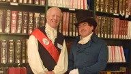 Actor-interpreter appears as Marquis de Lafayette in Chesapeake