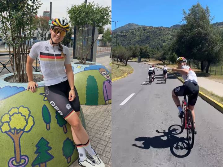 Ciclista alemana que compite en Chile lanza inesperada confesión: “Al principio estaba asustada de ir por la calle, pero...”