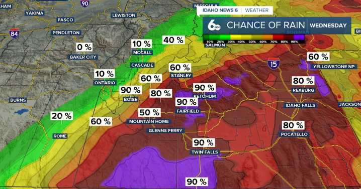Another day of showers before cool and breezy conditions settle in