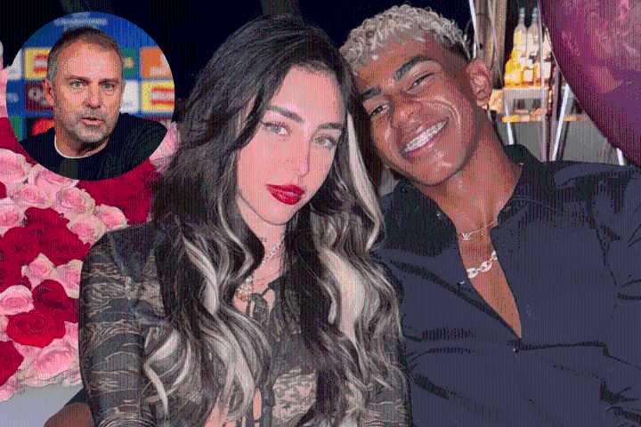 La charla que sorprendió a todos: Hansi Flick se acercó a Nicki Nicole y a Lamine Yamal