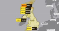 Met Office issues 19-hour weather warning as Storm Amy unleashes 65mph winds