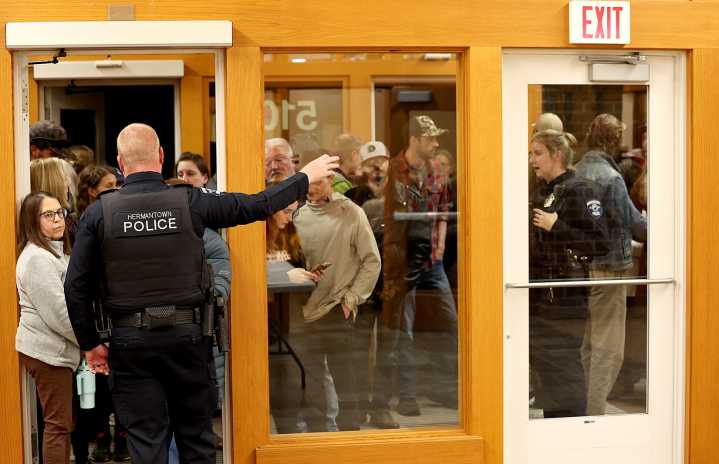 Charged debate over Hermantown data center draws crowd