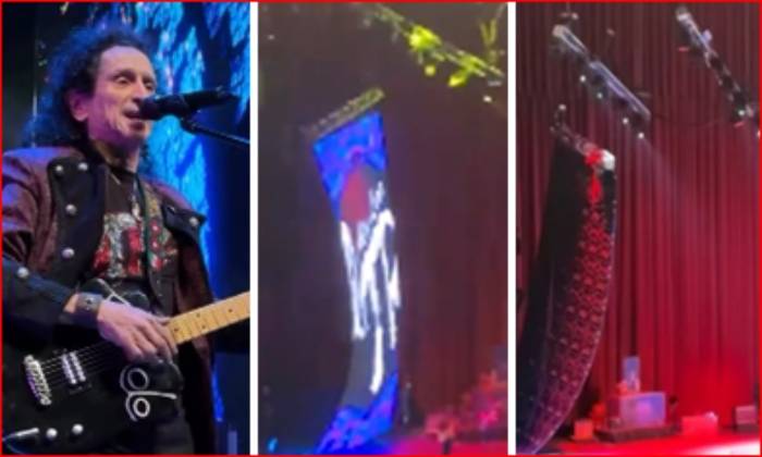 Qué susto por caída de pantalla en pleno concierto de ‘El Tri’ en México