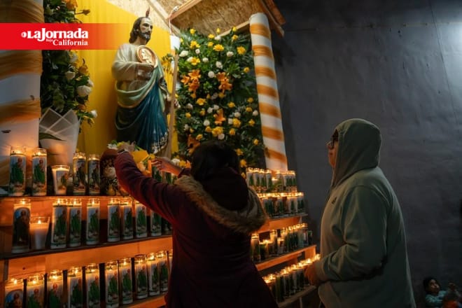 Cientos de fieles celebran a San Judas Tadeo en Pedregal de Santa Julia
