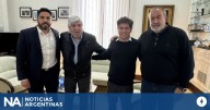 Héctor Daer y Hugo Moyano se mostraron con Kicillof