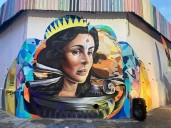 Chacao conmemora con mural 70 años de la coronación de Susana Duijm como Miss Mundo