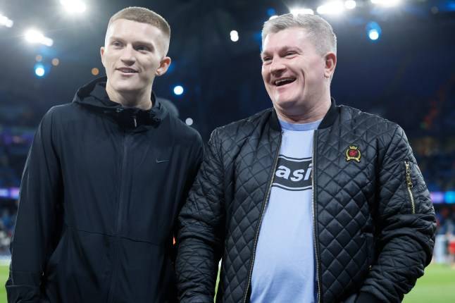 Ricky Hatton’s ‘heartbroken’ son Campbell responds to touching tribute at Oasis gig