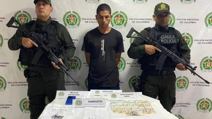 Capturan en Fundación a presunto integrante del Clan del Golfo vinculado con extorsiones
