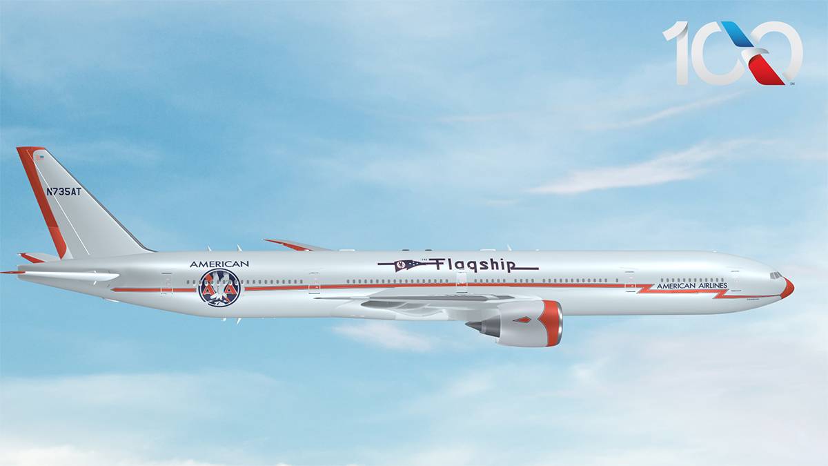 American Airlines Unveils Special Centenary Livery On The Boeing 777