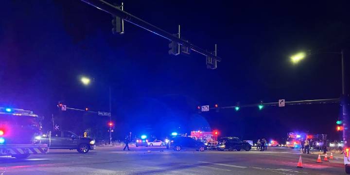 Highway 85 closed near Security-Widefield for pedestrian, motorcycle crash