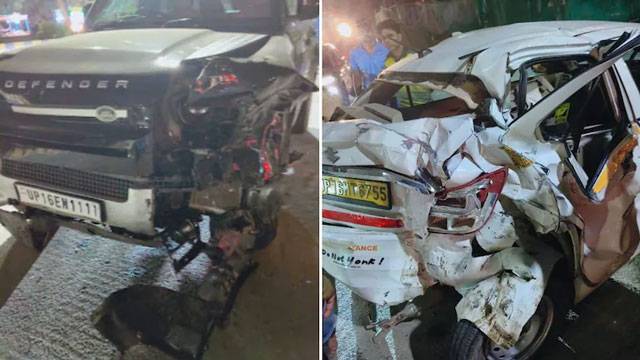 Noida: Land Rover rams six vehicles near mall, driver taken into custody