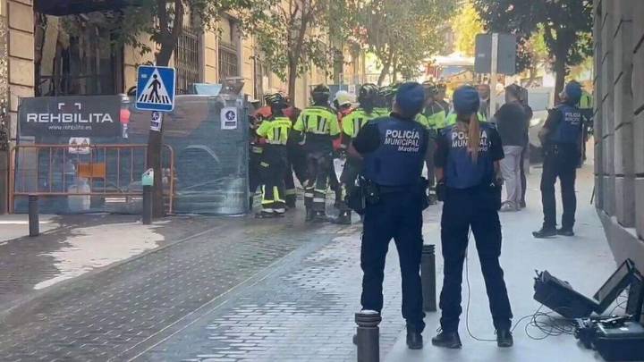 Se derrumba un hotel en obras en Madrid: hay cuatro desaparecidos y diez heridos