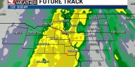 Rain begins Monday night and continues Tuesday