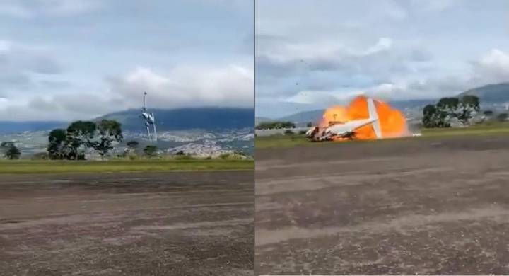 Un avión se precipita al despegar en Táchira: fallecen sus dos ocupantes