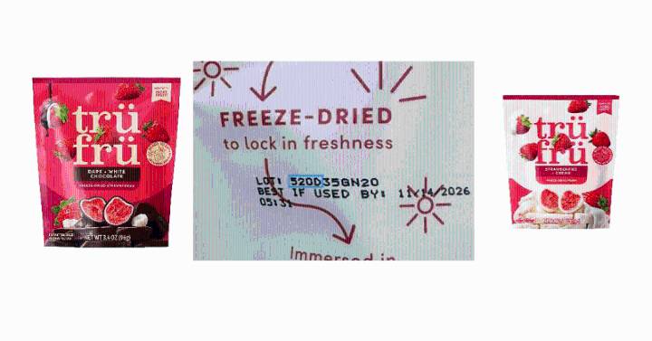 Tru Fru Recalls Freeze-Dried Strawberry Snacks Over Possible Metal Contamination
