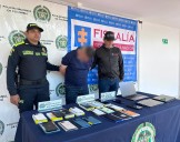 Cae en Neiva un reconocido receptador de celulares: Policía recuperó más de 20 equipos de alta gama