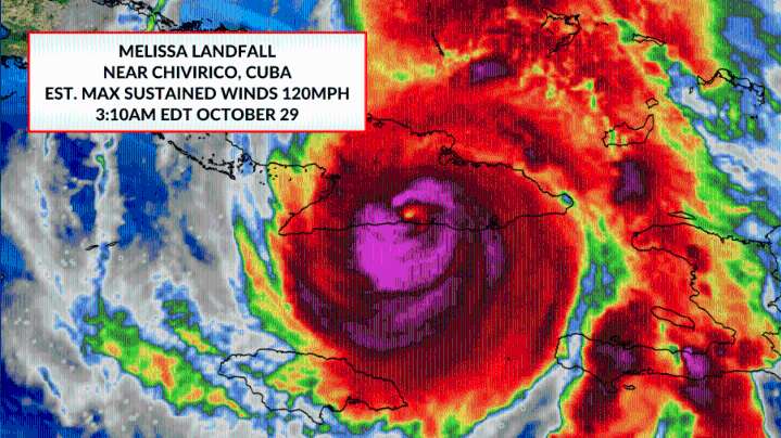 Arkansas Storm Team Blog: Melissa's 2 landfalls so far