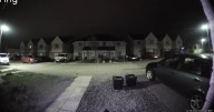 Late night prowlers captured 'trying door' on quiet Scots street