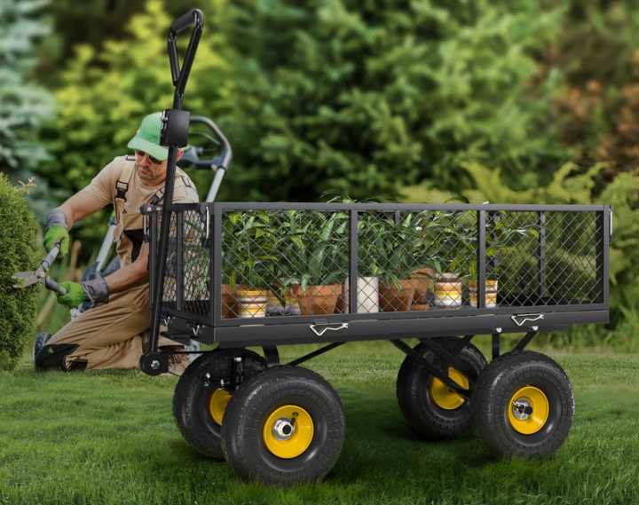 This durable, heavy duty steel garden cart is under $100 from Walmart with a Flash Deal that is better than the best sales on Amazon Prime Day October