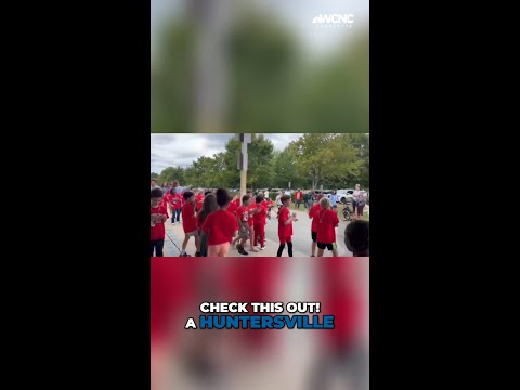 Huntersville, N.C. students cheer on classmate with rare disease as she hits run's finish line
