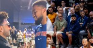 Video: Ranveer Singh Seen Having Friendly Exchange With New York Knicks Star Karl-Anthony Towns Amid NBA Pre-Season Game In Abu Dhabi, Rapper Badshah Also Makes Appearance