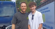 Video shows Olly Murs join stunned superfan on stage