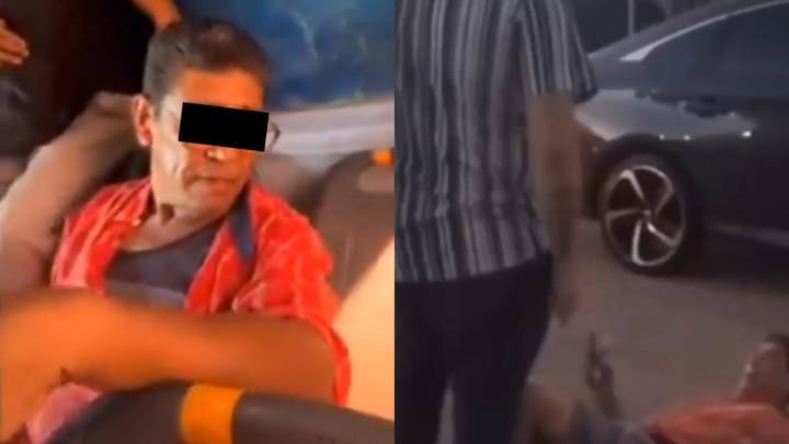 Sujeto amenaza con tijeras a niño en transporte público y luego es golpeado por un hombre