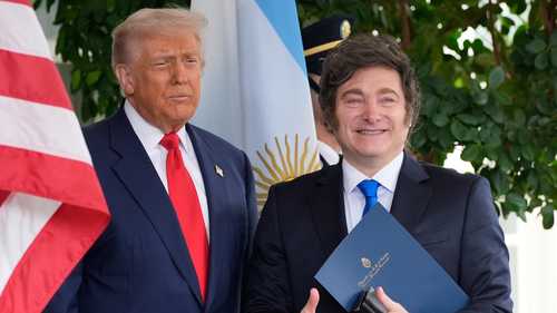 Trump welcomes Argentina's Javier Milei as US extends $20 billion lifeline