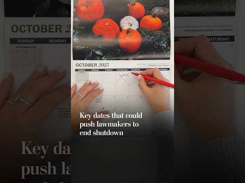 Key dates that could push lawmakers to end shutdown
