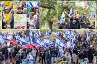 Hundreds celebrate Gaza cease-fire in Central Park on the eve of hostage release