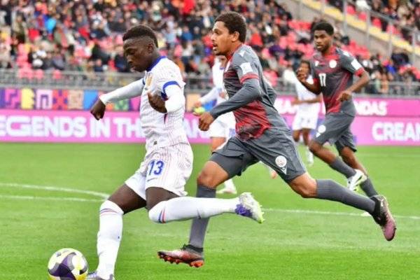 Francia goleó 6-0 a Nueva Caledonia y clasificó como mejor tercero en el Mundial Sub 20