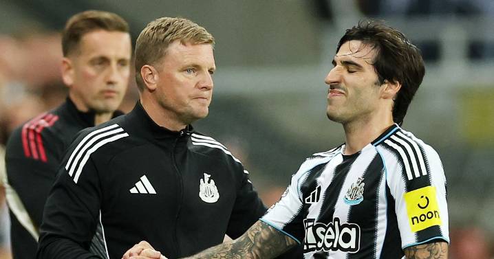 Eddie Howe delivers Sandro Tonali fitness update as Newcastle United confirm contract decision