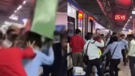 'After Battle Of Baghpat...': Train Staff Turn Nizamuddin Railway Station Into WWE Ring With Belts And Flying Dustbins