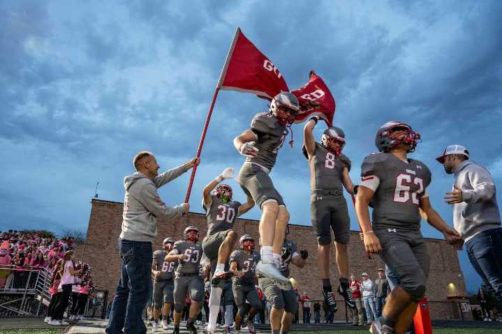 PHOTOS: Frankenmuth hosts Freeland for high school football Tri