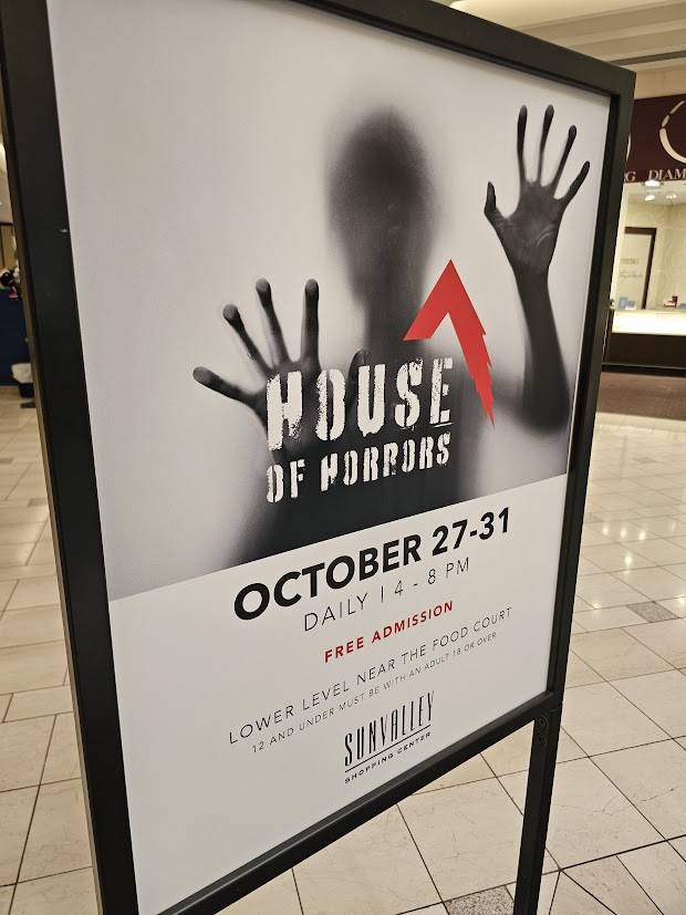 Sunvalley Mall Hosts 3rd Annual House Of Horrors – Now Through Halloween (Lower Level, Near The Food Court)