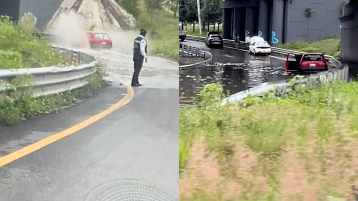 "Mira, se le Dijo" y Aún Así Conductor Terminó Varado en Inundación de Puebla