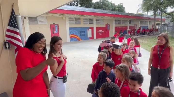 7’s Dannielle Garcia becomes principal for the day at historic elementary school in Coconut Grove