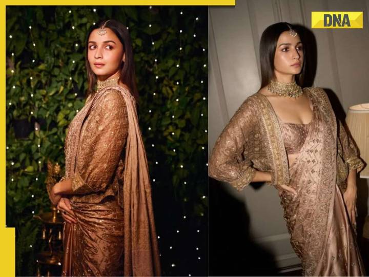 Alia Bhatt revives 30-year-old sparkling saree for Kareena Kapoor's Diwali bash