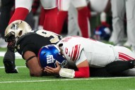 Sloppy Giants undone by turnovers, fall to Saints 26