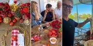 Wanda Nara celebró el Día de la Madre con un íntimo almuerzo italiano junto a sus hijos y familiares