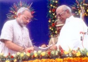Modi Enters 25th Year in Public Office, Thanks Nation for Support