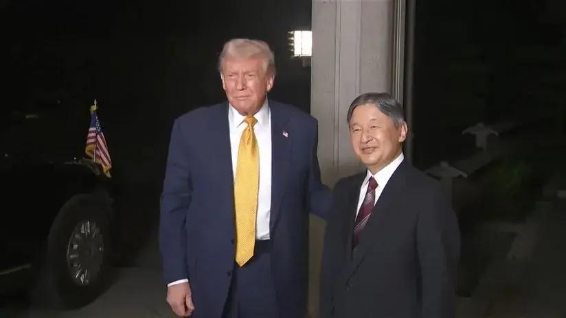 Donald Trump se reúne con el emperador Naruhito en el arranque de su visita a Japón