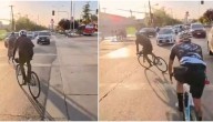 "Temeraria y egoísta": VIDEO muestra a ciclistas conduciendo contra el tránsito en Ñuñoa