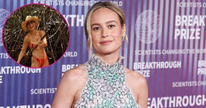 Brie Larson Strips Down to Busty Bikini During Luxurious Vacation to Mexico: Photos